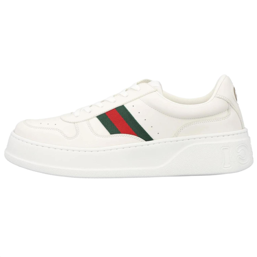 GUCCI Chunky Low top Skateboard Shoes Men's White