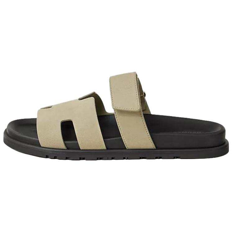 HERMES HERMES Chypre Slide Slippers 1.2cm Men's Light Green