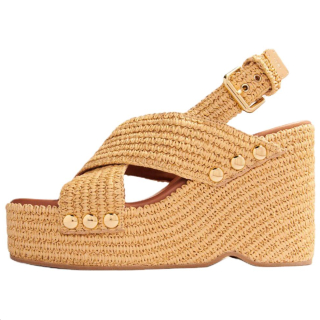 Maje One Strap Sandals 11cm Women's Yellow
