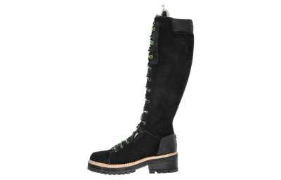 LONGCHAMP Leather Knee high Boots Women's Black
