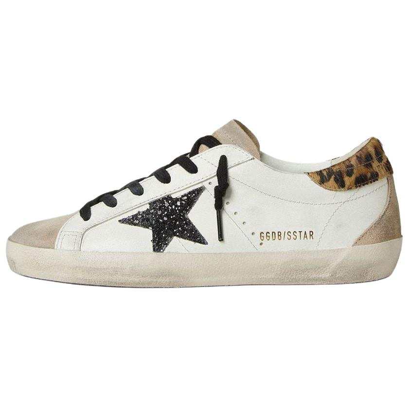 Golden Goose Super Star Cow Leather, Leather Low top Skateboard Shoes Women's White