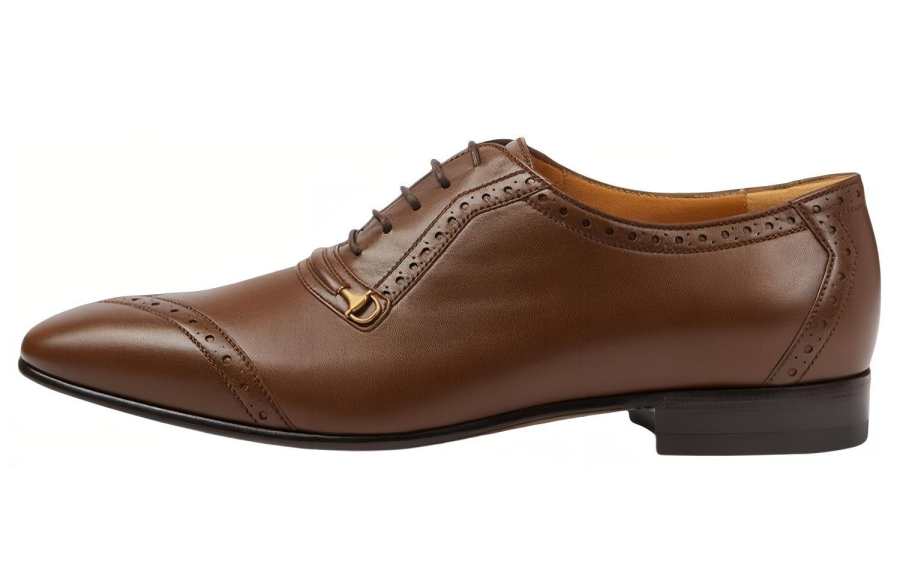 GUCCI Gucci Brogue Lace Up Shoe 'Brown'
