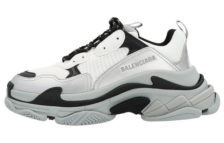 Balenciaga Triple S Low top Chunky Sneakers Women's Gray White