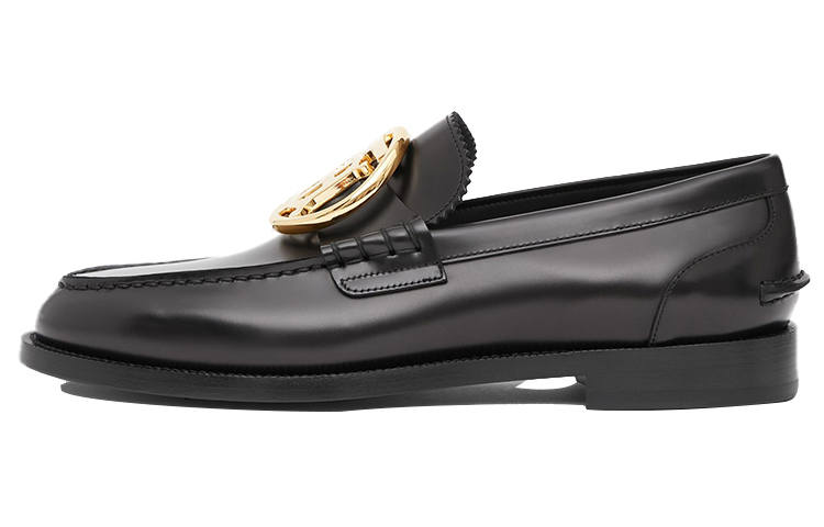 Burberry Calfskin Loafers Women's Black