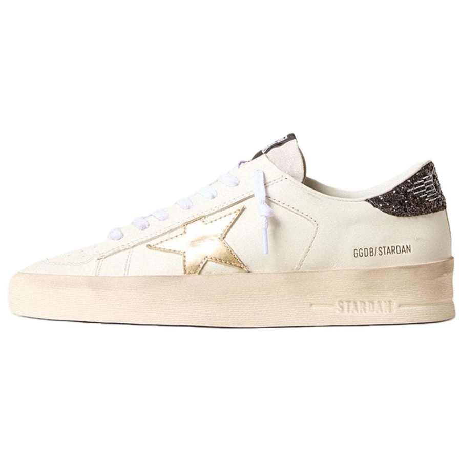 Golden Goose Stardan Cow Leather Low top Skateboard Shoes Women's White