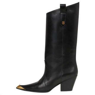 ETRO Pointed Toe Mid Block Heel Boots Women's