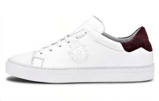 Billionaire Crest Low-top Leather Sneakers