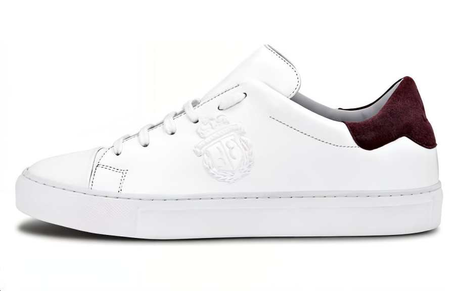 Billionaire Crest Low-top Leather Sneakers