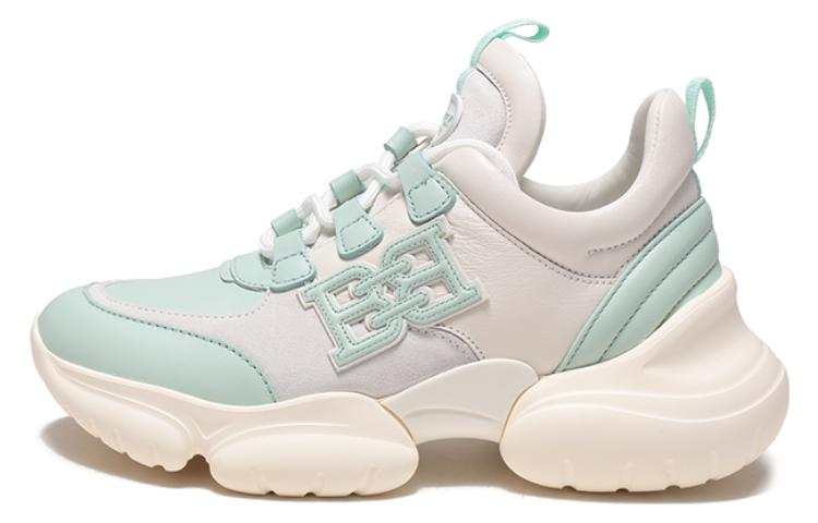 BALLY Leather Low top Casual Athletic Shoes Women's Aqua Green