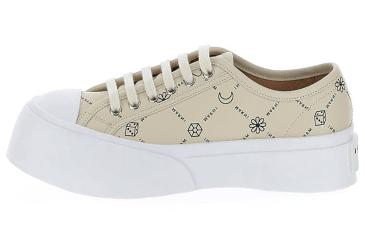 MARNI Women's Pablo Lace-Up Sneaker 'Allover Print - Beige'