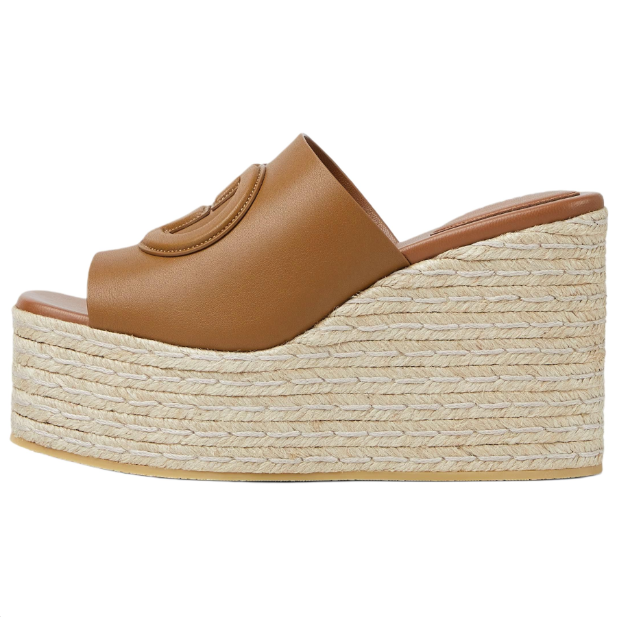 GUCCI GUCCI Interlocking Slide Slippers 7.3cm Women's Brown