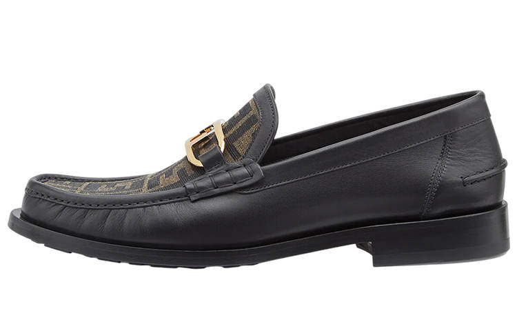 FENDI FENDI O'Lock Monogrammed Loafers
