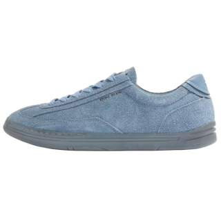 STONE ISLAND S0101 Leather Low top Skateboard Shoes Men's Blue