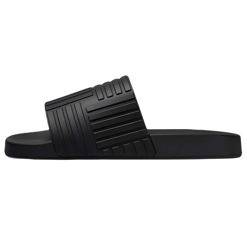 Bottega Veneta Rubber Slides Black