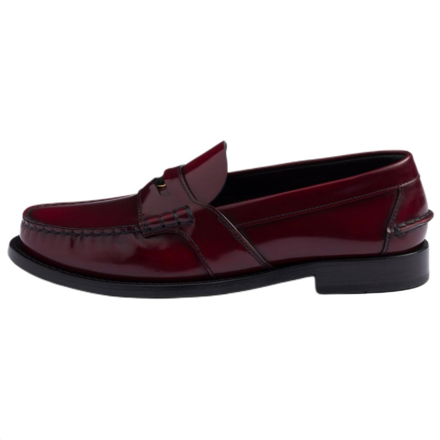 PRADA PRADA Loafers 2cm Women's Dark Red