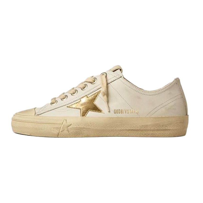Golden Goose V Star Low top Skateboard Shoes Women's Beige