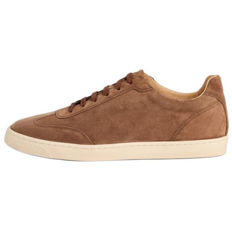 Brunello Cucinelli Suede Low top Skateboard Shoes Men's Brown