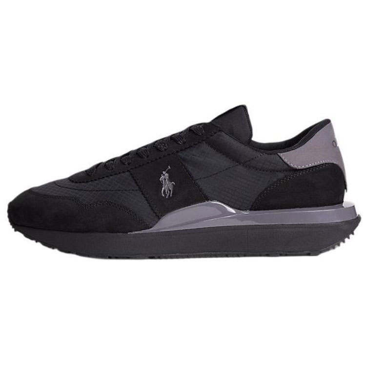 Polo Ralph Lauren Train 89 Low top Casual Shoes Men's Black Gray