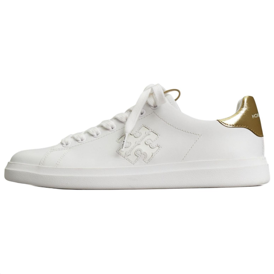TORY BURCH Howell Court Leather Low top Skateboard Shoes Women's White