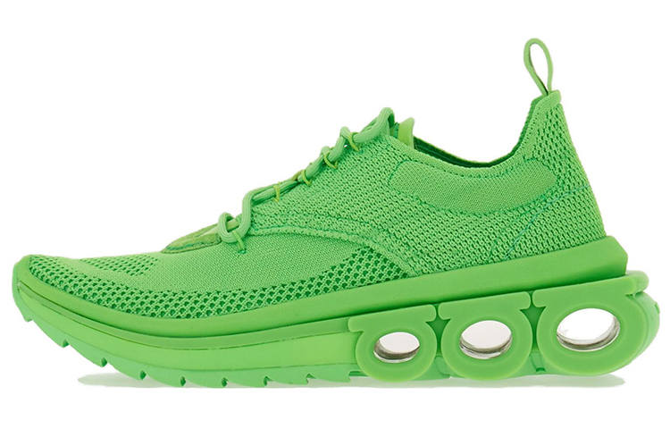 FERRAGAMO Fabric Low top Sports Casual Shoes Women's Green