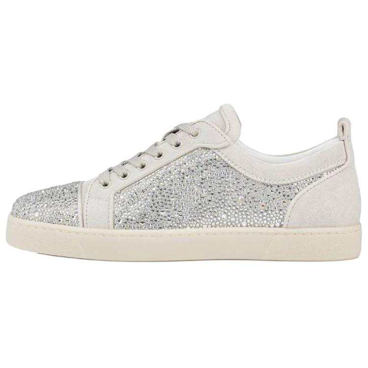 Christian Louboutin CL Low top Skateboard Shoes Men's Beige
