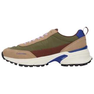 CKJ CALVIN KLEIN JEANS Cow Split Leather Low top Casual Shoes Men's Brown/Orange/Khaki/Blue