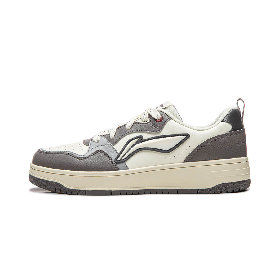 Li-Ning Li Ning Tianji Soft Low top Skateboard Shoes Men's White Gray