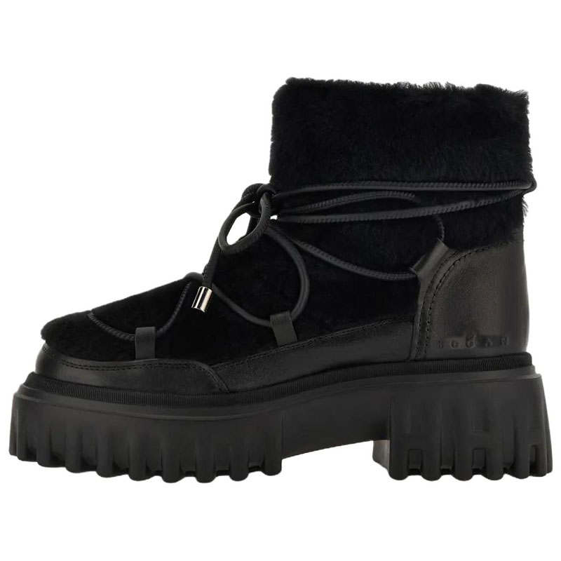 HOGAN H700 Short Snow Boots Women's Black