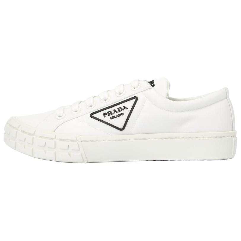 PRADA PRADA Stylish Skateboarding Shoes Men's White