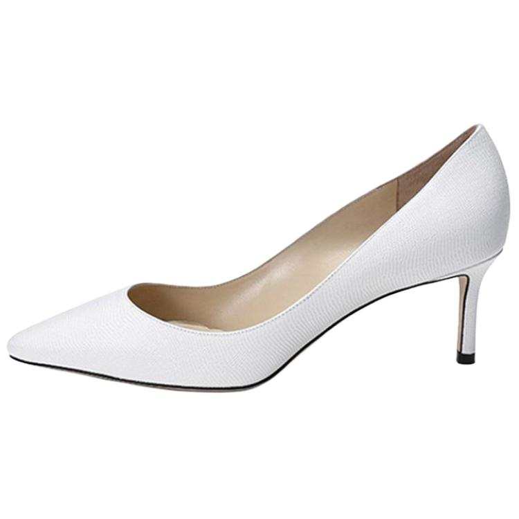 Jimmy Choo Romy Slim Heel High Heels 6CM Women's White
