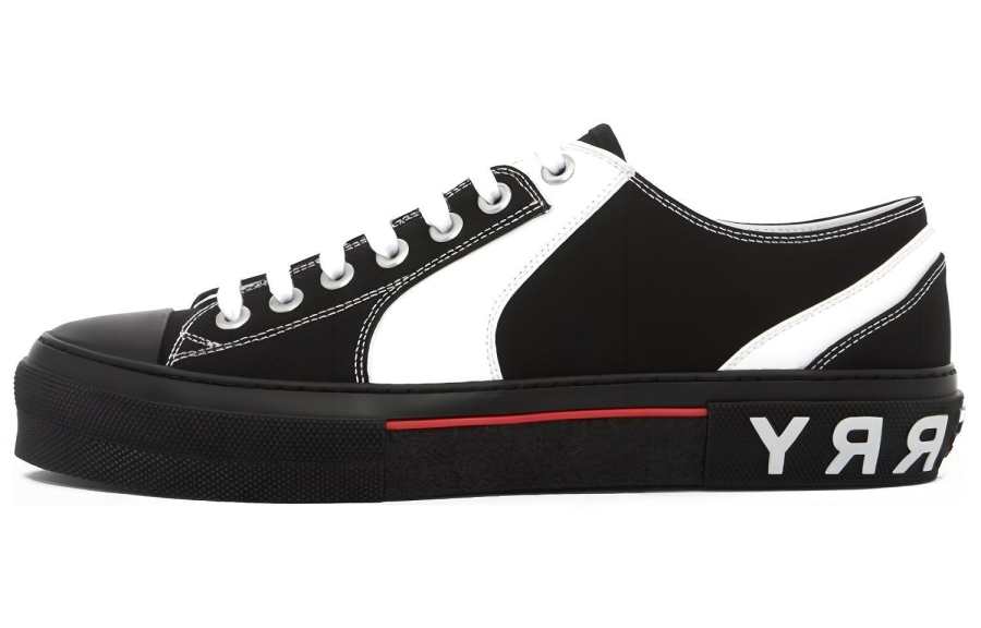 Burberry Low top Stylish Skateboarding Shoes Men's Black