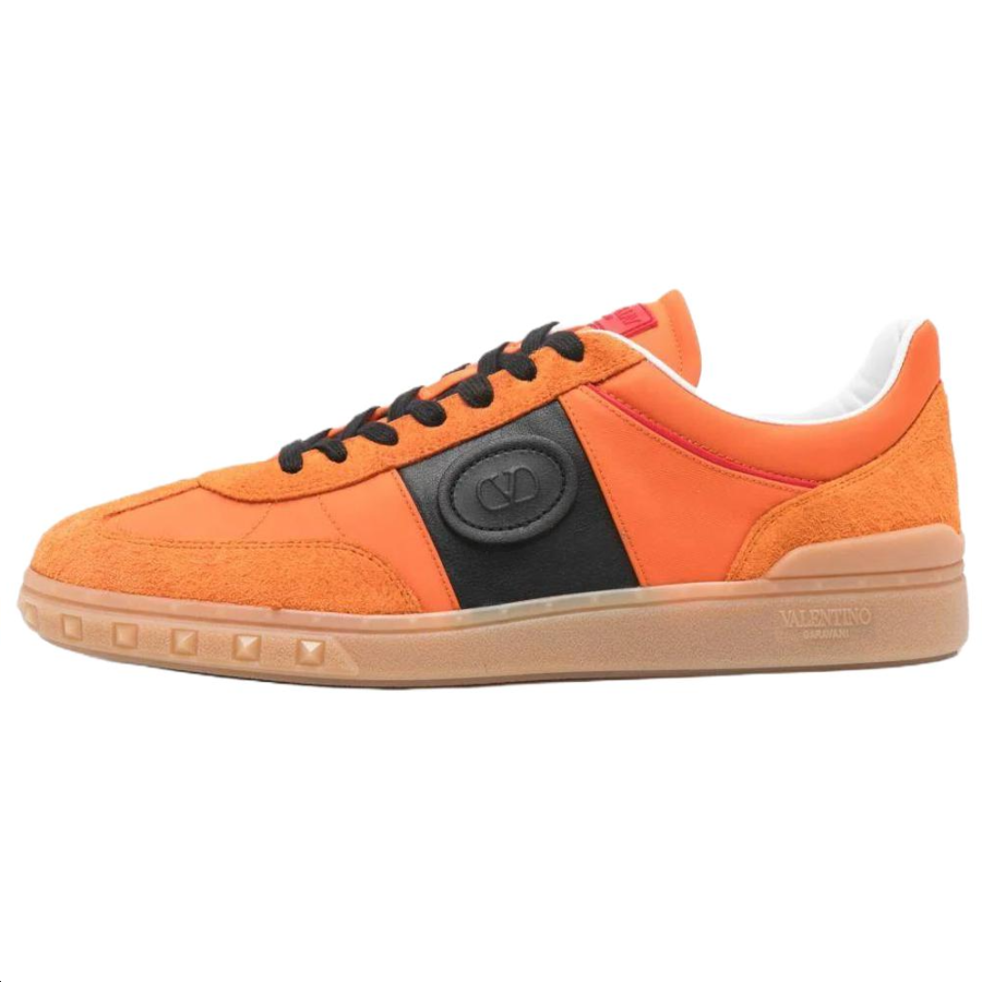 Valentino Low top Skateboard Shoes Men's Orange