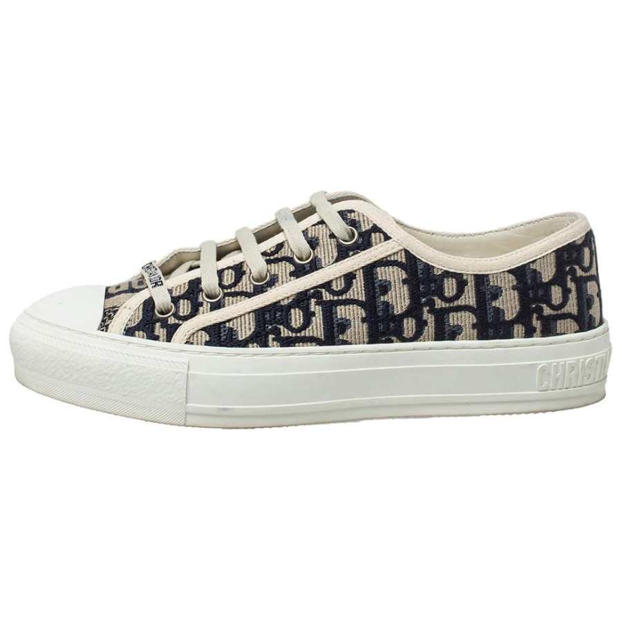 DIOR DIOR Walk'N'DIOR Oblique Navy Canvas Women's