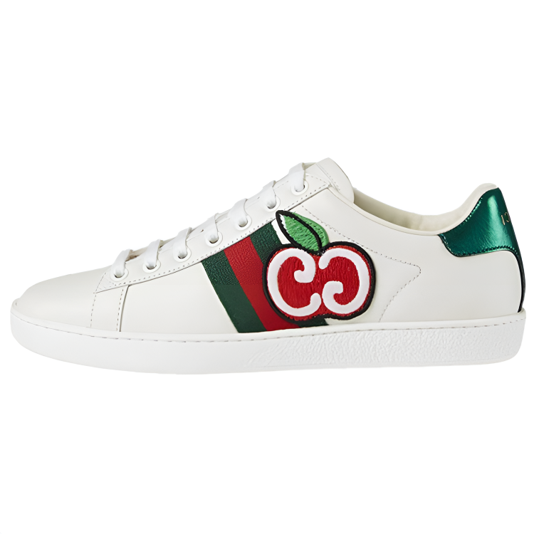 GUCCI ACE Low top Stylish Skateboarding Shoes Women's White