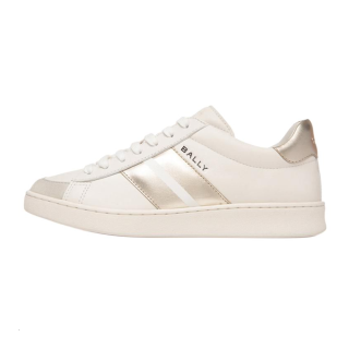 BALLY Cow Leather Low top Skateboard Shoes Women's White