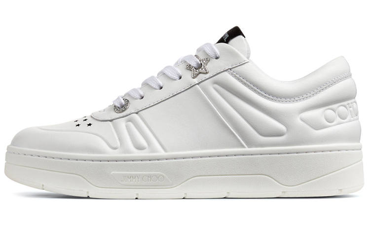 Jimmy Choo Hawaii Low top Stylish Skateboarding Shoes Women's White