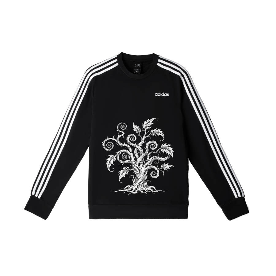 Adidas Adidas Sweatshirts Men's Black Crew Neck Moderate Regular