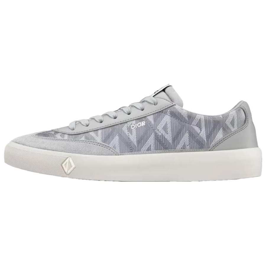 DIOR B101 Canvas Leather Low top Stylish Skateboarding Shoes Men's Gray