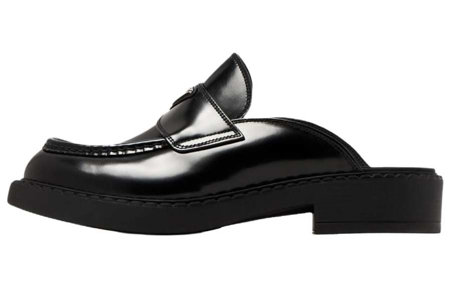 PRADA PRADA No Special Function Closed Toe Slippers Men's Black