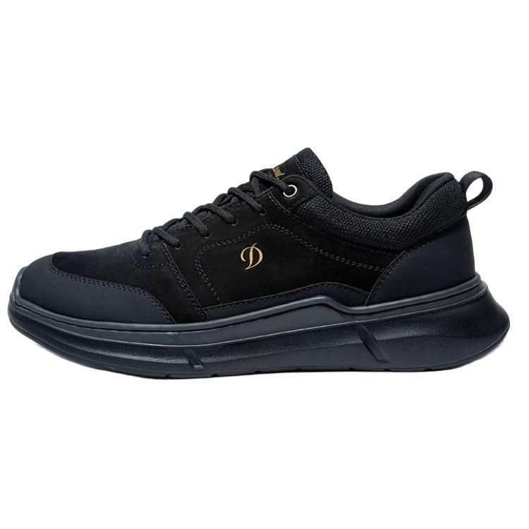 S.T.Dupont S. T.DUPONT Top Grain Cow Leather Low top Casual Shoes Men's Black