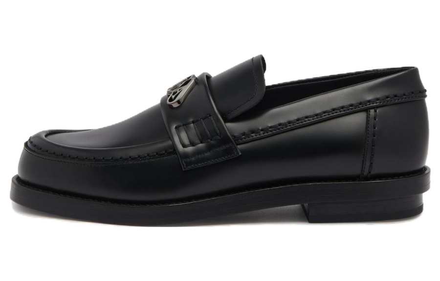 Alexander McQueen Seal Loafer 'Black Gun Metal Women's