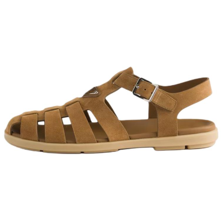 PRADA PRADA Roman Sandals Men's Brown