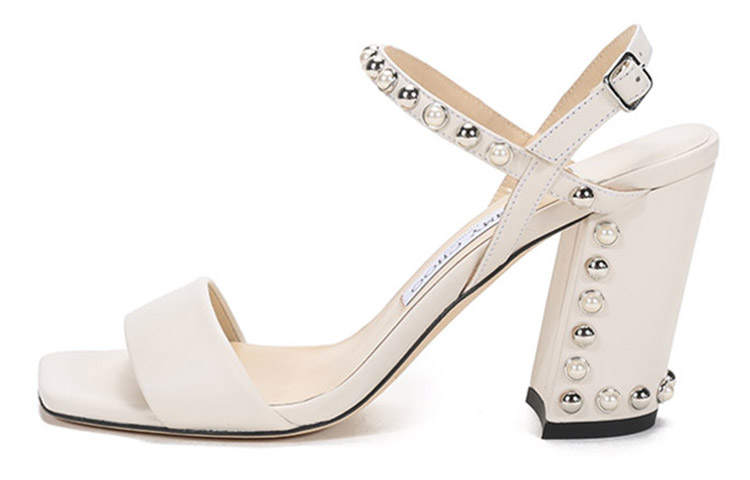 Jimmy Choo Aadra One Strap Sandals Women's Ivory