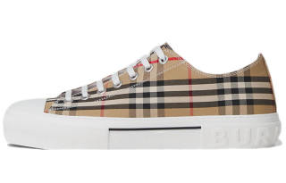 Burberry Low top Stylish Skateboarding Shoes Women's Beige