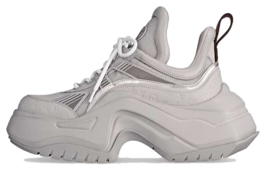 LOUIS VUITTON Archlight 2.0 Leather Low top Chunky Sneakers Women's Gray