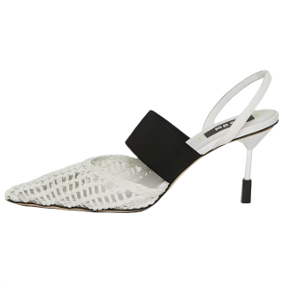 MSGM Slim Heel High Heels 7.5cm Women's White