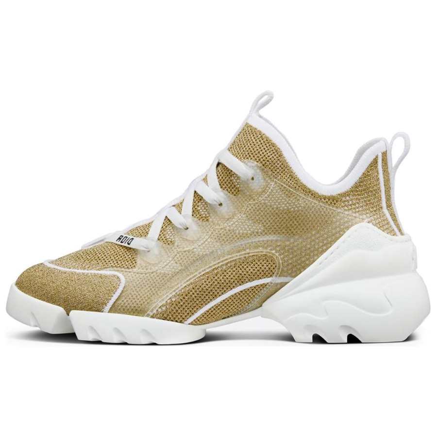 DIOR DIOR D Connect Gold Tone White Women's
