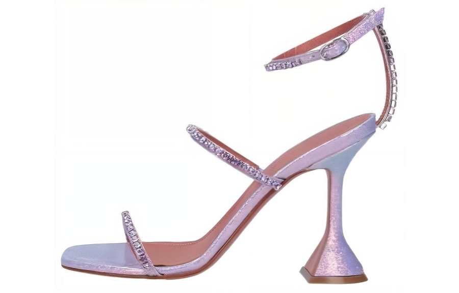 AMINA MUADDI Gilda 110mm Crystal-embellished Sandals