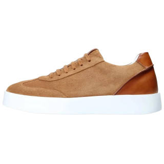 FRANCESCHETTI Suede Skateboard Shoes Men's Light Brown