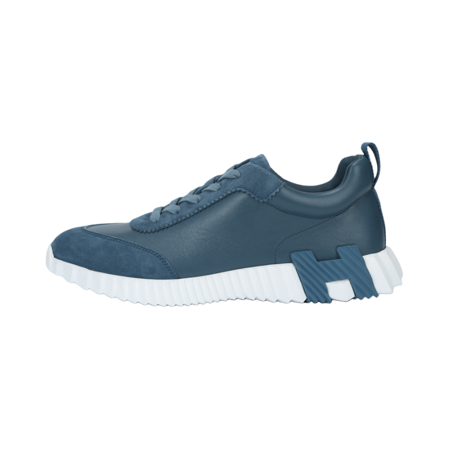 HERMES HERMES Bouncing Low top Casual Shoes Men's Blue